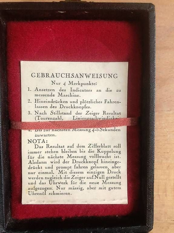 Misurare: Tachometer 0 -1000 JAQUET – Usato da Erlinsbach SO venduto da Elmslie 2
