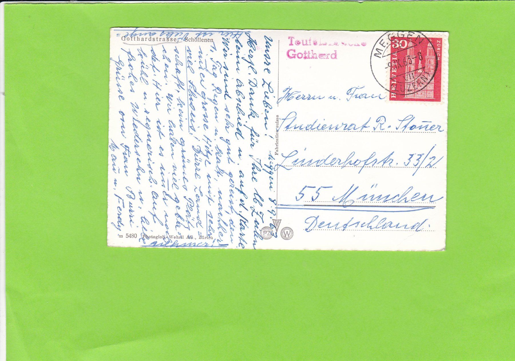 Ansichtskarten: Schöllenen-Oldtimer – Gebraucht aus St. Peterzell von neckertal 1