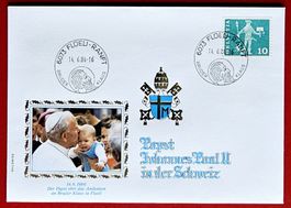 SCHWEIZ VATIKAN PAPST BESUCH BRUDER KLAUS FLÜELI RANFT 1984