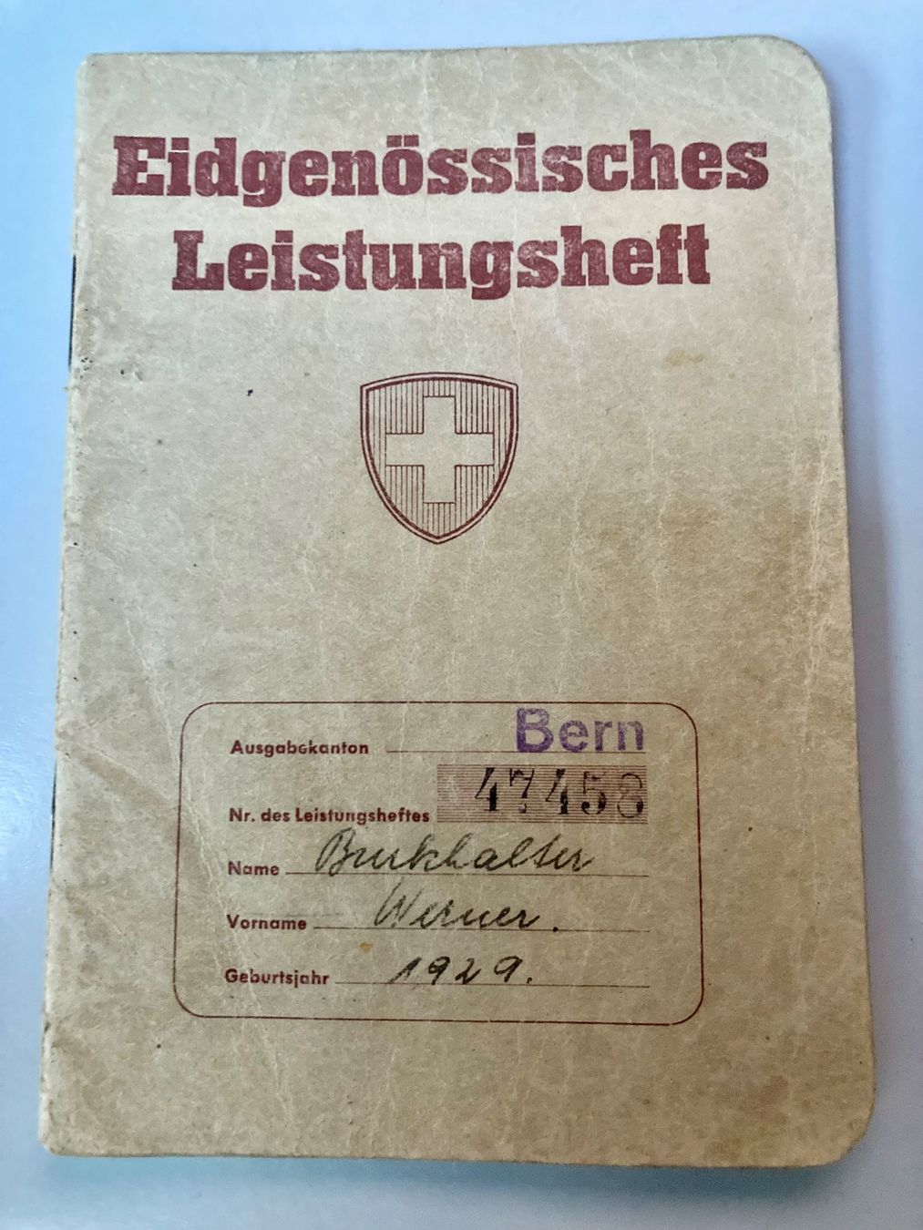 Documenti: Dienstbüchlein, Vorunterricht, Eidg. Leistungsheft, – Usato da Rüegsauschachen venduto da Andyalfredo