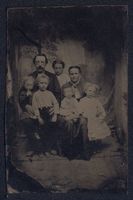 Fotografie Ferrotypie Mutter und Vater m