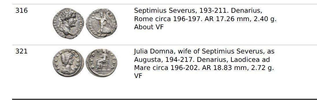 Tutti le monete: JULIA DOMNA silver denarius – Usato da La Sarraz venduto da classicworldcoins 1