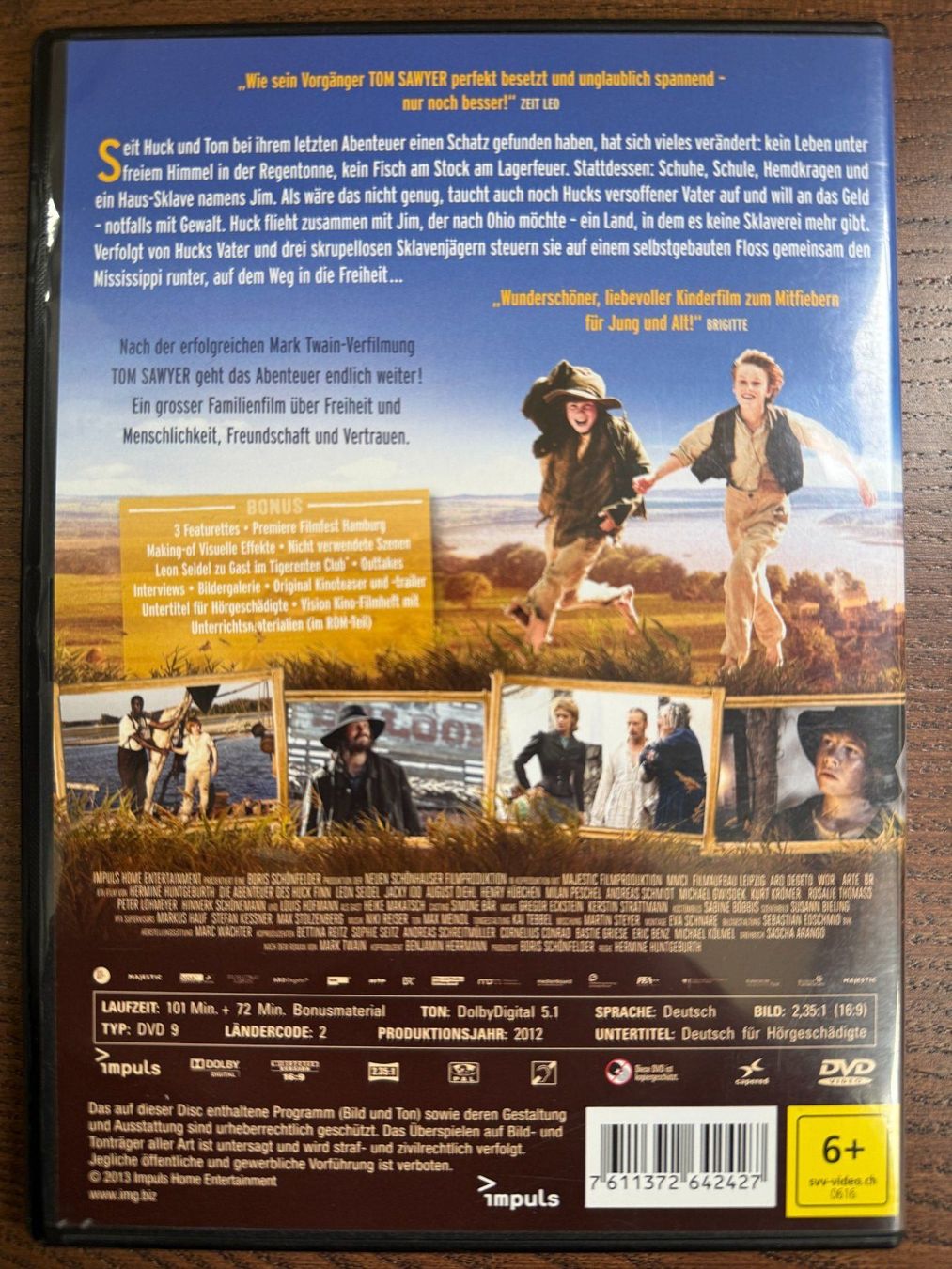 Tutti i DVDs: Die Abenteuer des Huck Finn – Usato da Zürich venduto da FilmFreunde 1