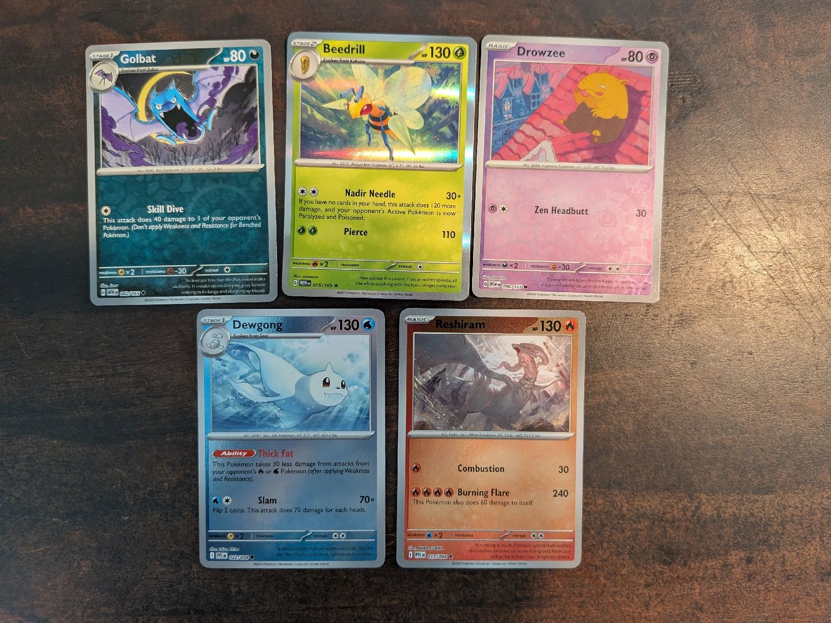 Pokémon Carte collezionabili: 5-teiliges Set aus englischen Holo & Reverse Holo Karten – Nuovo (secondo la descrizione) da Märstetten venduto da eri_9lt8