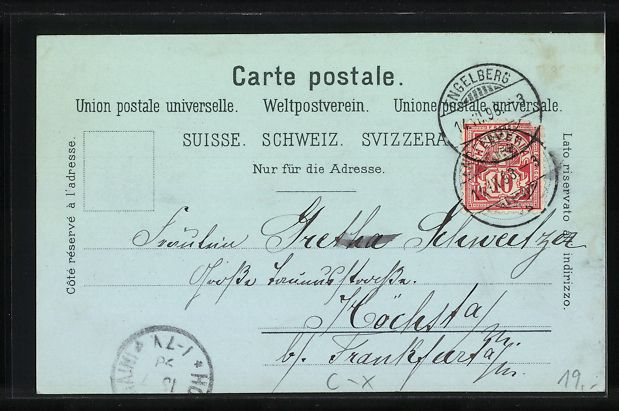 Cartoline postali: Mondschein-Lithographie Engelberg, Trüb – Usato da Berlin venduto da bartko-reher 1