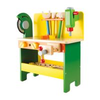 Kinder Werkbank aus Holz mit Werkzeug