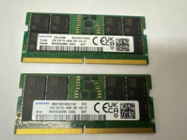 2x 16GB Rigel, DDR5-4800B,Samsung