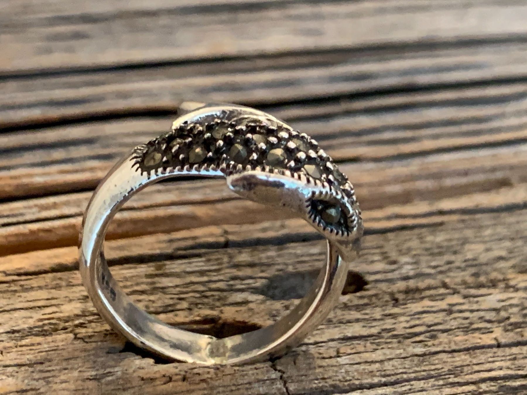 Ringe: Delfin Ring  Gr 56 - Silber 925 mit Markasiten – Neu (gemäss Beschreibung) aus Bern von Jiffy 3