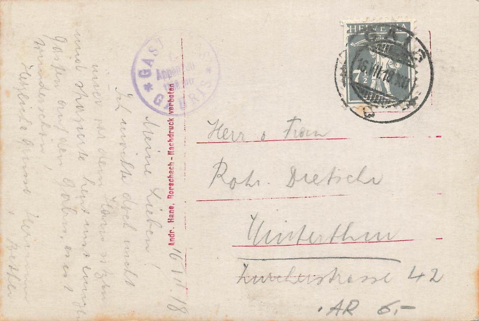 Cartoline postali: Gabris mit Santis altmann – Usato da Biasca venduto da Blenio71 1