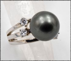 Ring South Sea - Muschelkernperlen 925 Silber