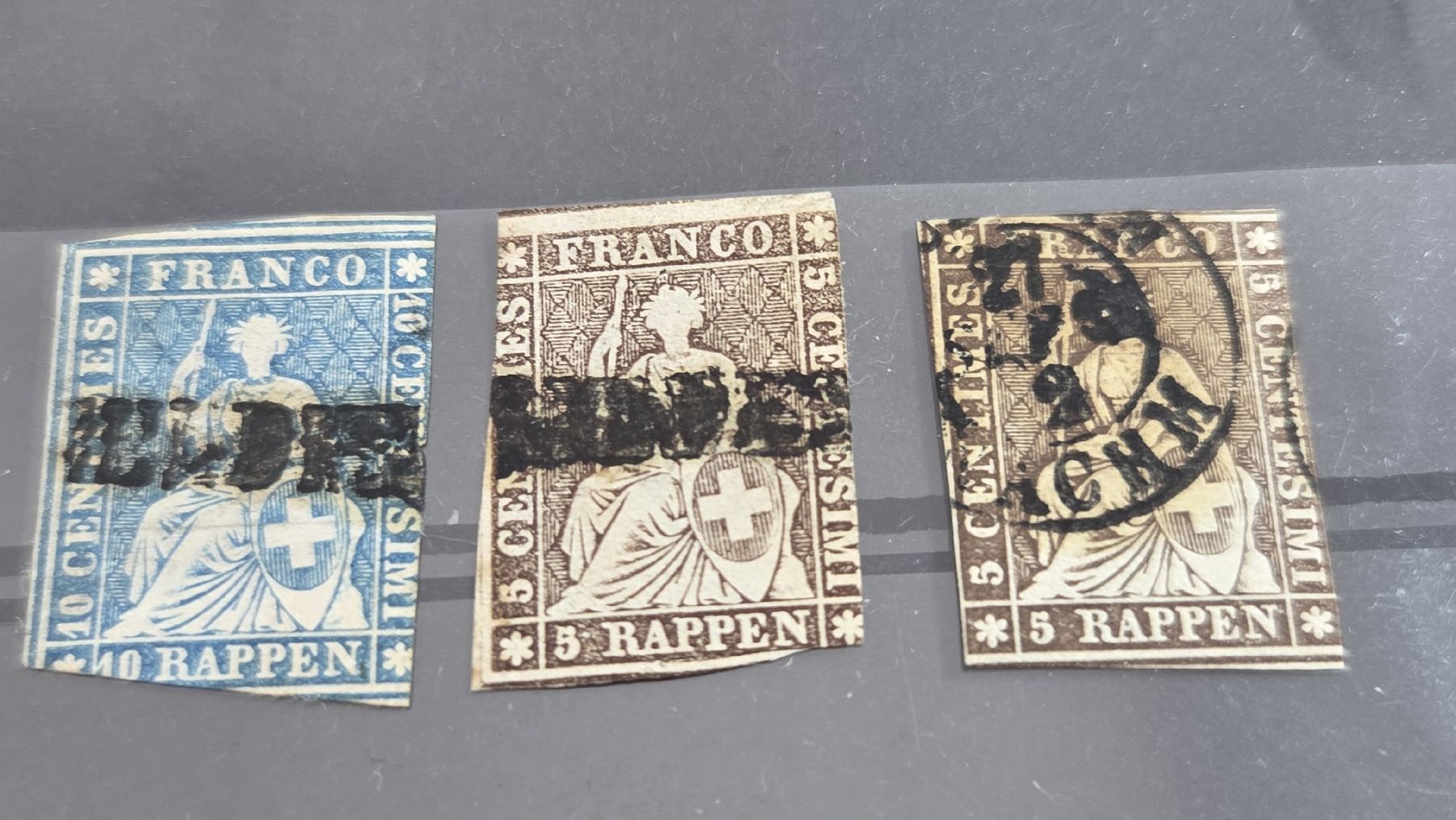 Tutti i francobolli: 7 3x Strubel 1x Kehrdruck – Usato da Arni AG venduto da Moth68 1