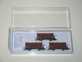 Wagen-Set offene Güterwagen der SBB in N/ Hobbytrain H24301