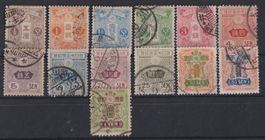 Japan 1913/29: Serie Freimarken - Kat. 120.--