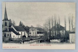 Ansichtskarte Schweiz - Bourguillon près Fribourg