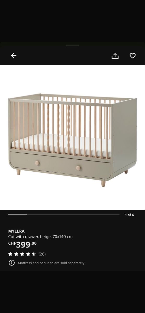 Ikea Letti: NEVER USED Baby bed – Nuovo (secondo la descrizione) da Glattpark(Opfikon) venduto da ket_gq77 2