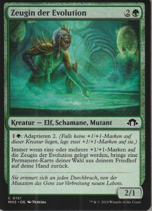 Magic The Gathering Carte collezionabili: TCG Magic The Gathering MTG MH3 0151 Zeugin der Evolution – Nuovo (secondo la descrizione) da Vezia venduto da Aquarius_Age