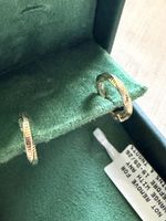 Gold Creolen Ohrringe – neu mit Box