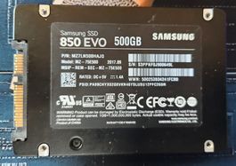 Schnelle Samsung SSD 850 EVO 500GB, Top Zustand!
