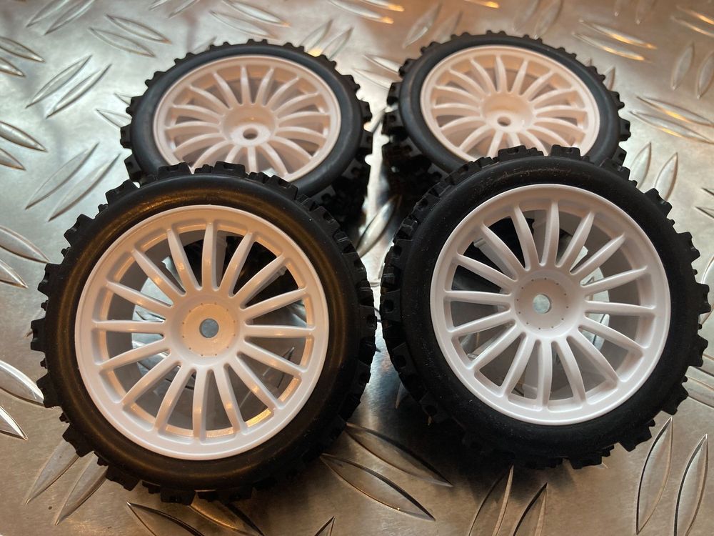Tamiya Radsatz Alfa Romeo 155 mit Rally Block Reifen 26mm | Kaufen auf ...