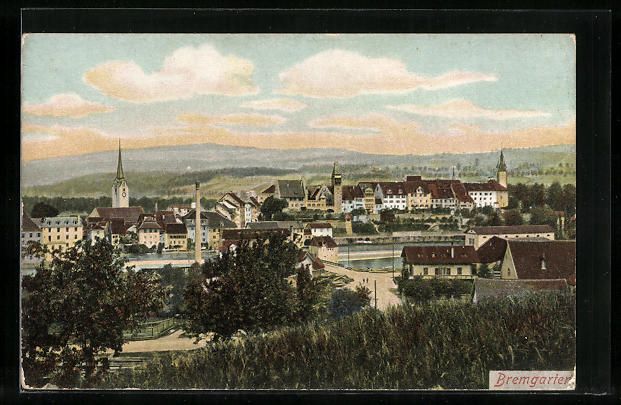 Cartoline postali: AK Bremgarten, Totalansicht des Ortes – Usato da Berlin venduto da bartko-reher