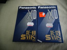Panasonics VHS Kassetten SE -60 und SE-120 neu