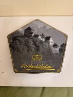 5-Eck-Blech-schachtel  -  Relief Druck - Deckel