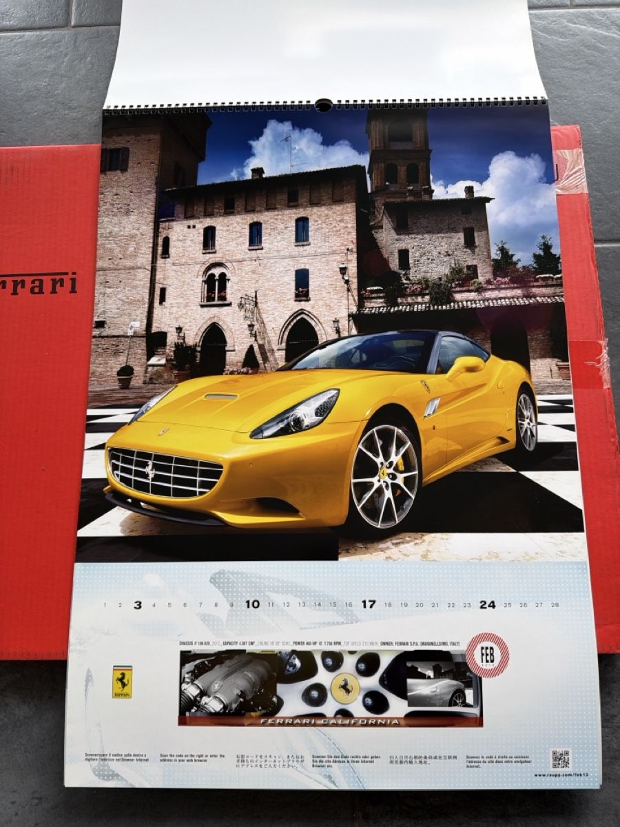 Ferrari Kalender: Original Ferrari Kalender 2013 – Gebraucht aus Wolfwil von Rolex1 3
