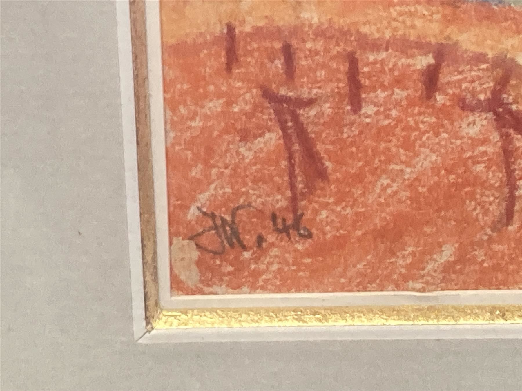 Dipinti: Pastellgemälde Komposition monogrammiert – Usato da Bern venduto da Jwpm66 3