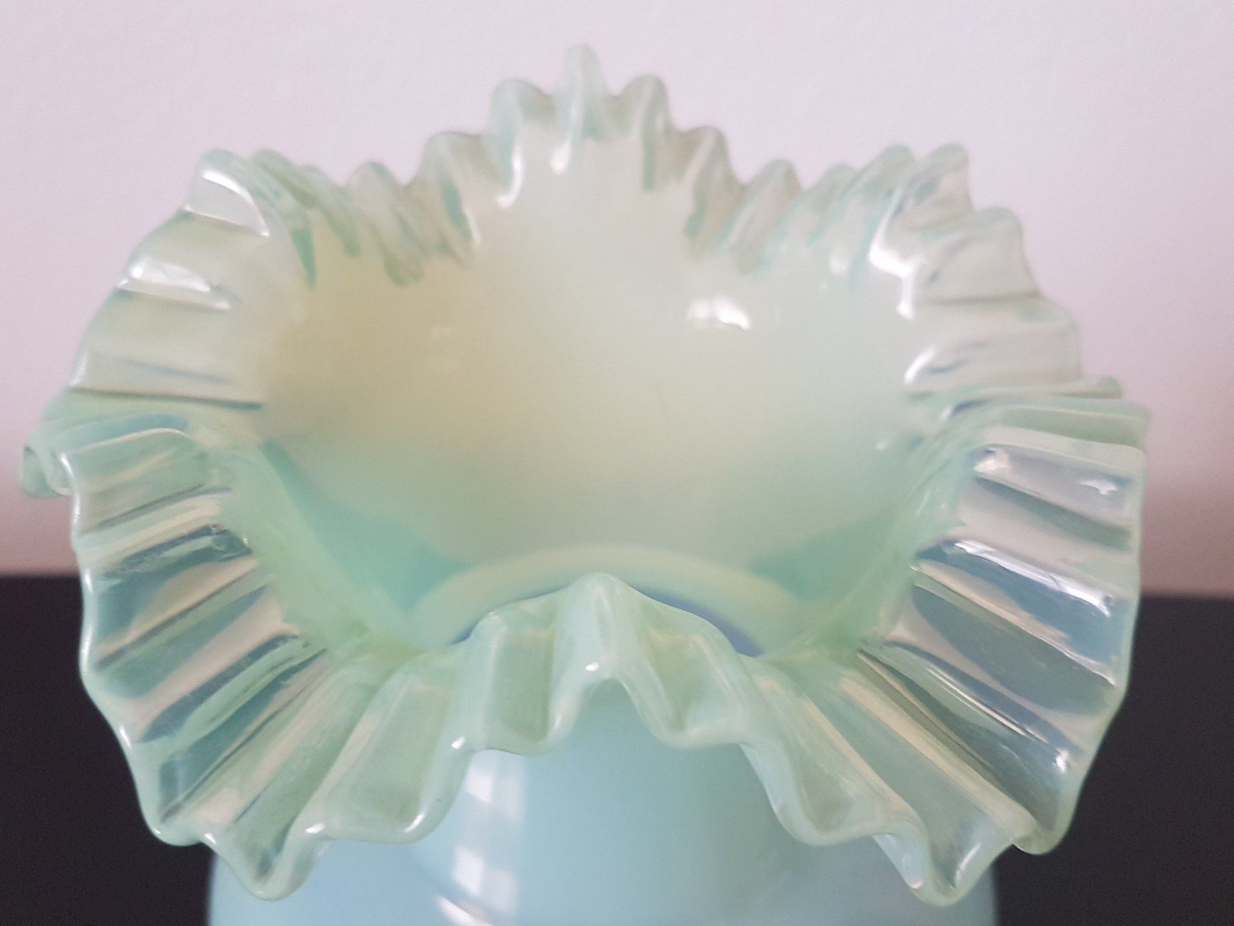 Vasi & Recipienti: Opalinglas Vase Aquamarin Jugendstil – Usato da St.Gallen venduto da Puppa 1