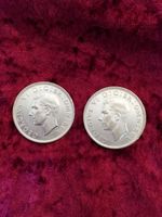GB/UK, 2 x 1/2 Crown, 1943 & 1946