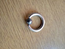 Klemmring Piercing Stahl Hardstyle Nasenpiercing gebraucht