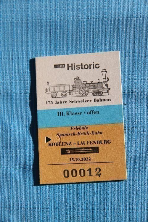 Biglietti: SBB Historic, Historisches Bahnbillet, Spanisch-Brötli-Bahn – Usato da Nesselnbach venduto da ubourson