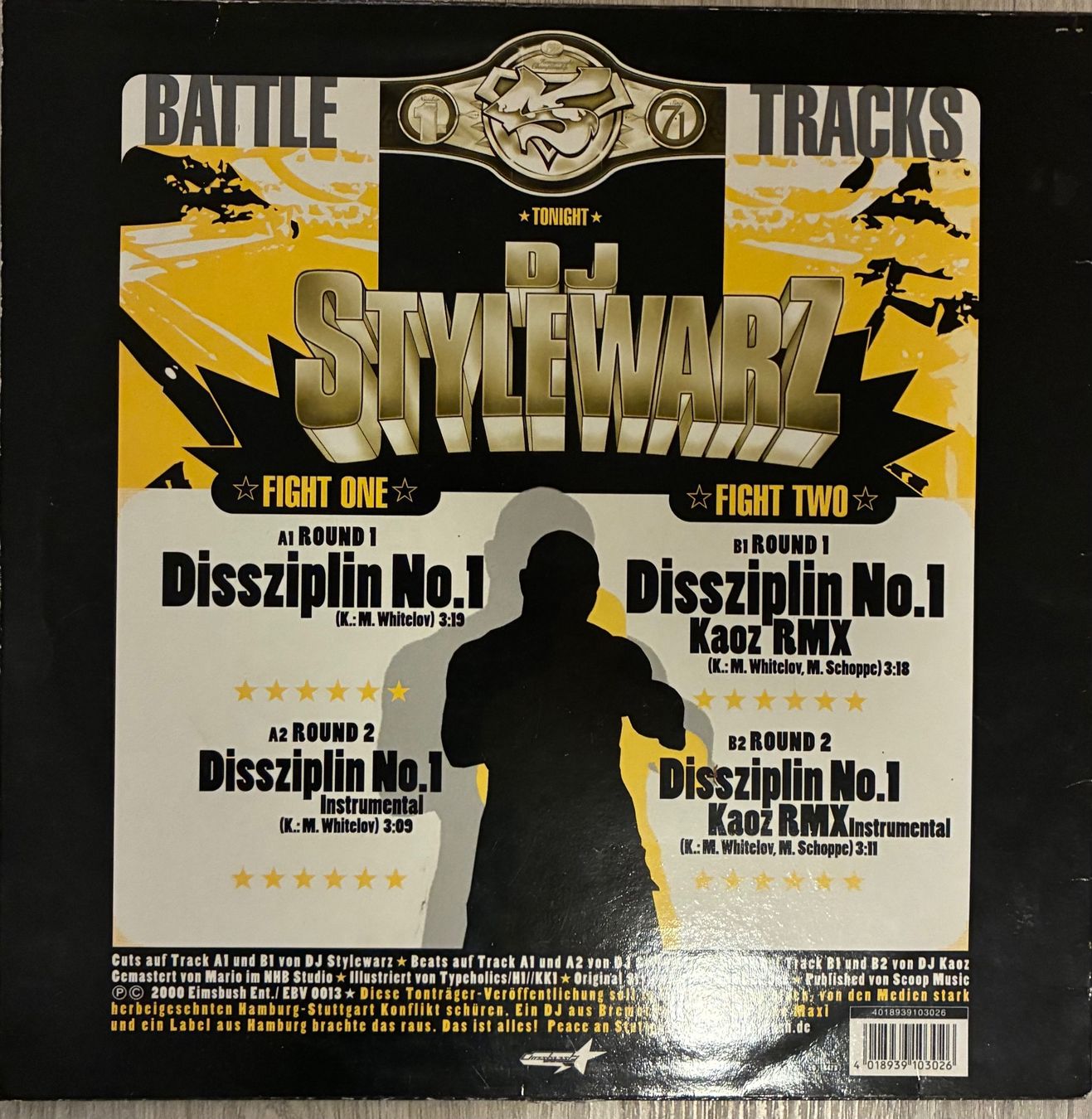 Dischi in vinile: DJ STYLEWARZ - Disziplin No. 1 Maxi Lp 2000 – Usato da Mühlethal venduto da superfast78 1