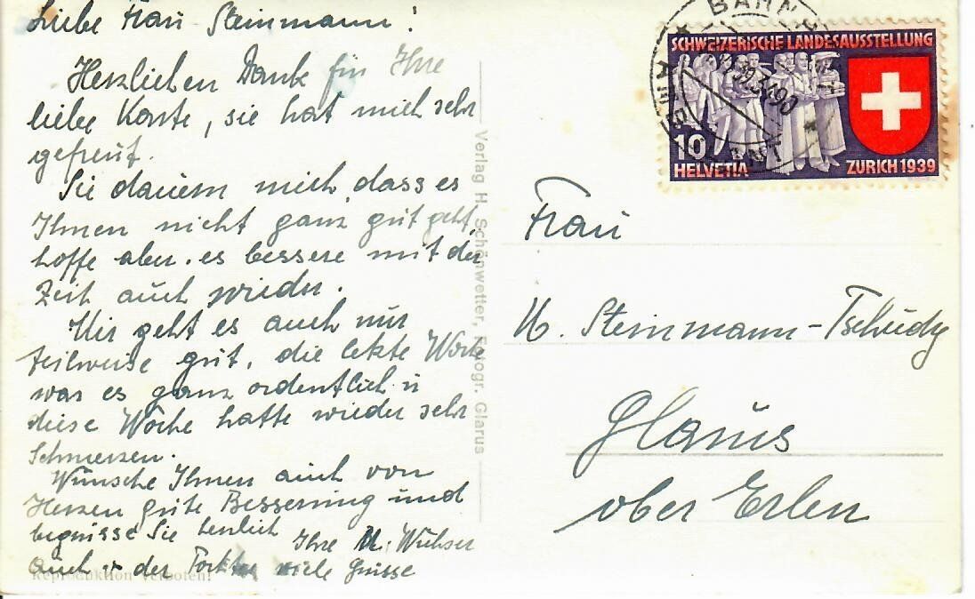 Cartes postales: Nidfurn 1939 – D'occasion à Hochdorf par Ziegel-16 1