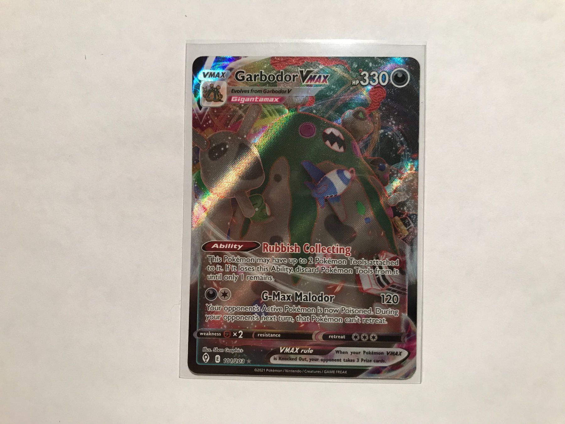 Pokémon Carte collezionabili: Garbador Vmax – Nuovo (secondo la descrizione) da Hagendorn venduto da Pokecollectorch