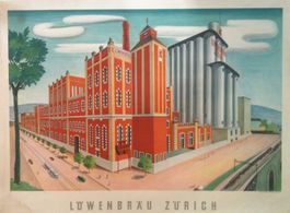 Werbung - Plakat für Brauerei Löwenbräu Zürich