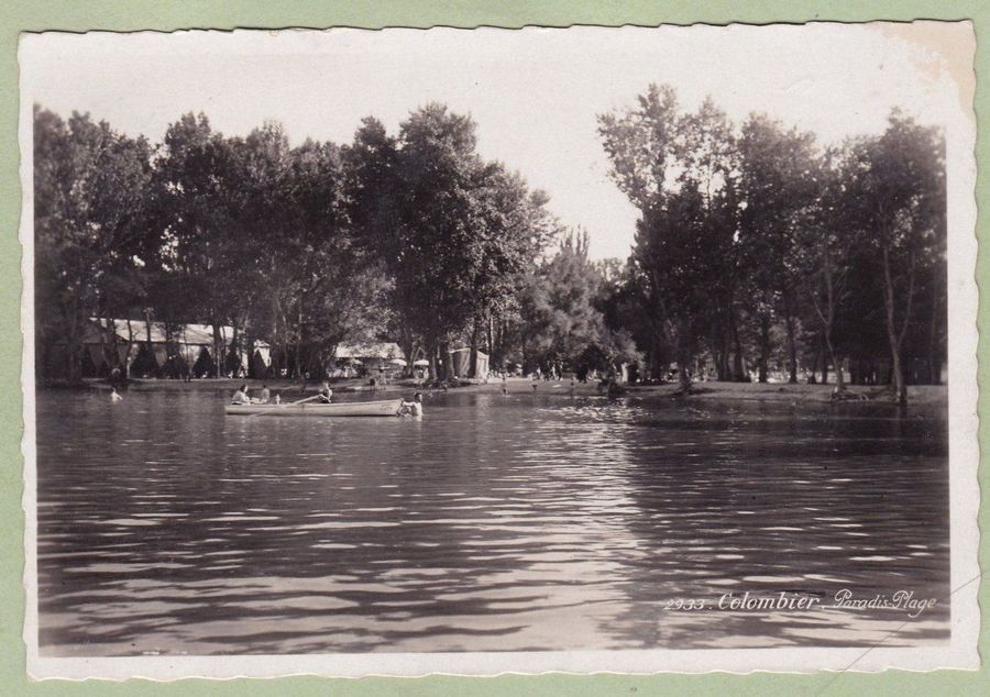 Ansichtskarten: Colombier NE, Paradis-Plage, vers 1940 – Gebraucht aus Frauenfeld von POML