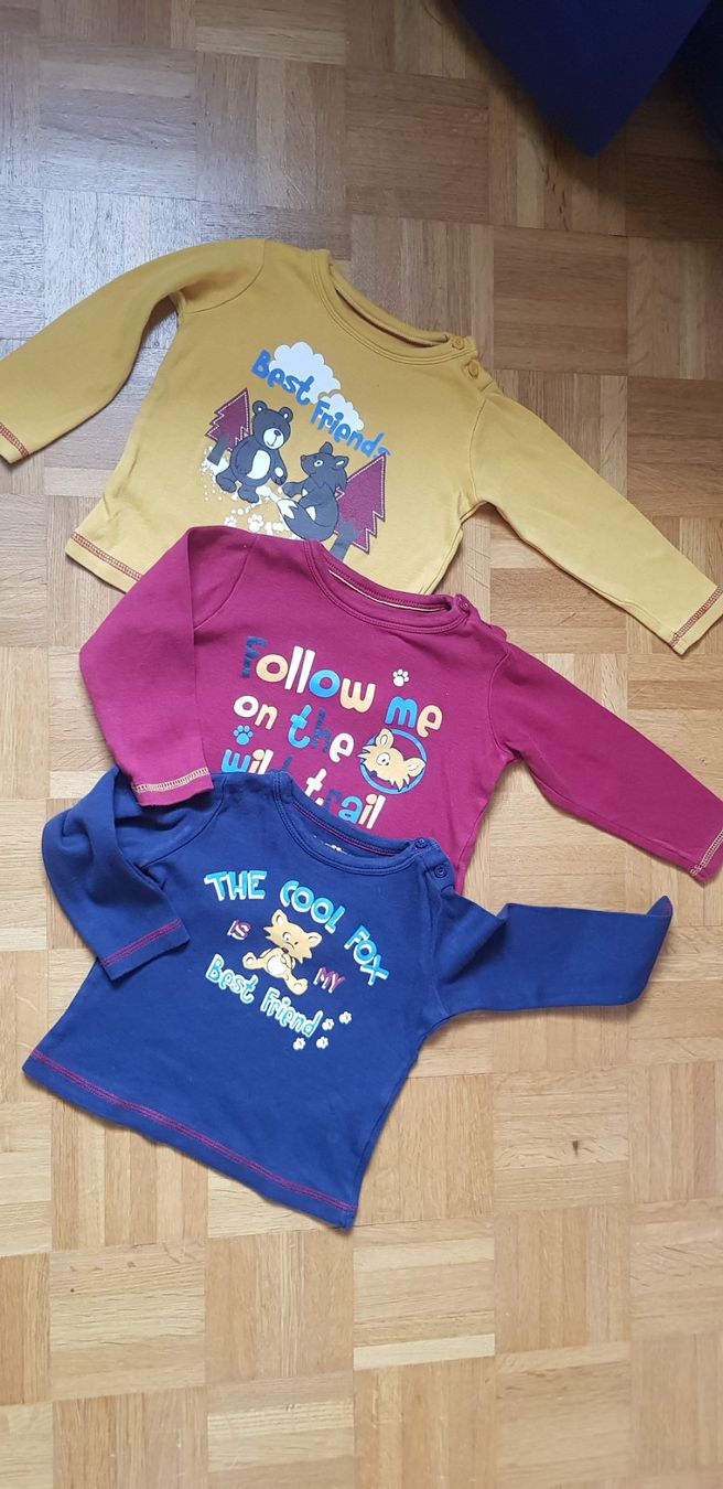 Maglioni & Felpe: 3 Langarmshirts Gr. 74/80 – Usato da Dietikon venduto da grafad
