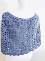 Gehäkelte Schulterwärmer mit lurex