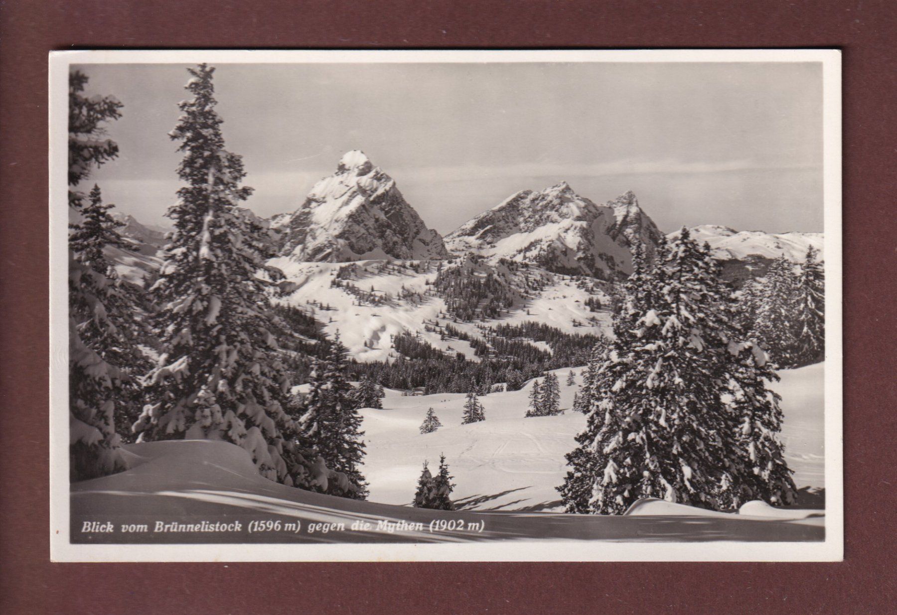 Cartoline postali: MYTHEN vom Brünnelistock – Usato da Pully venduto da nicecards