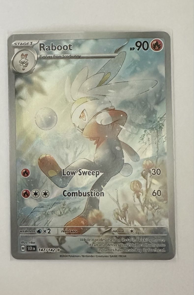 Carta Pokemon Raboot 147/142 Foil Rara - Nuova! 🔥 (Nuovo e nell ...