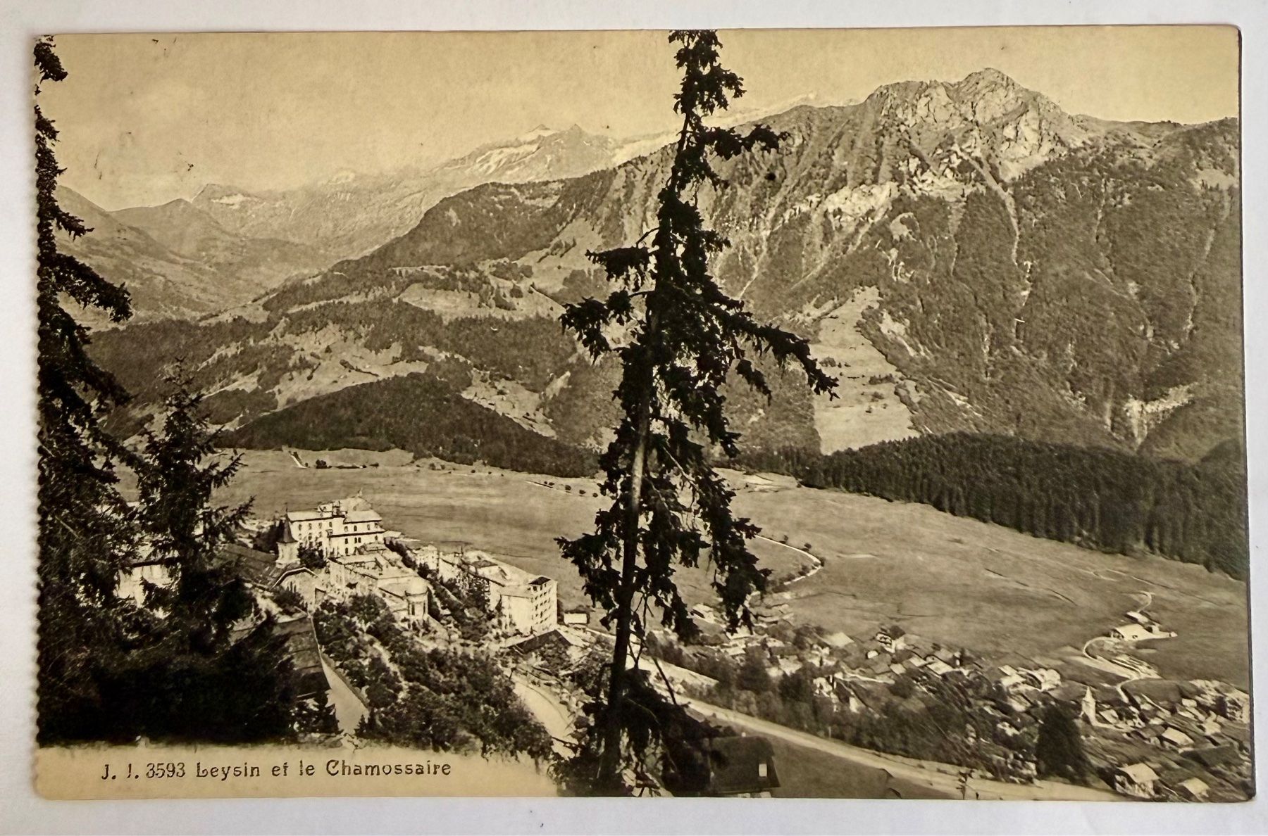 Ansichtskarten: Leysin - Belle vue de 1917 – Gebraucht aus Lutry von Ediego