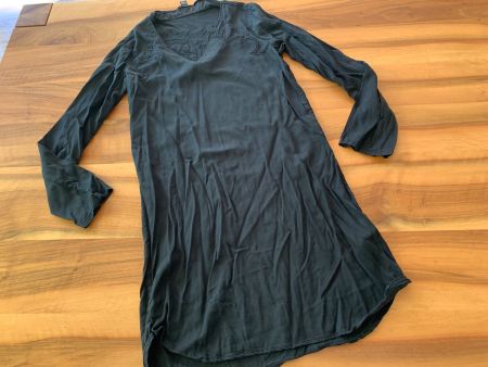 Maison Scotch Kleid schwarz Lochmuster/Stickerei Gr. 1 / 36