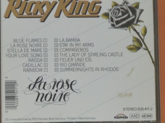 CD: MCD Ricky King la rose moire – Usato da Wetzikon ZH venduto da bausie 1