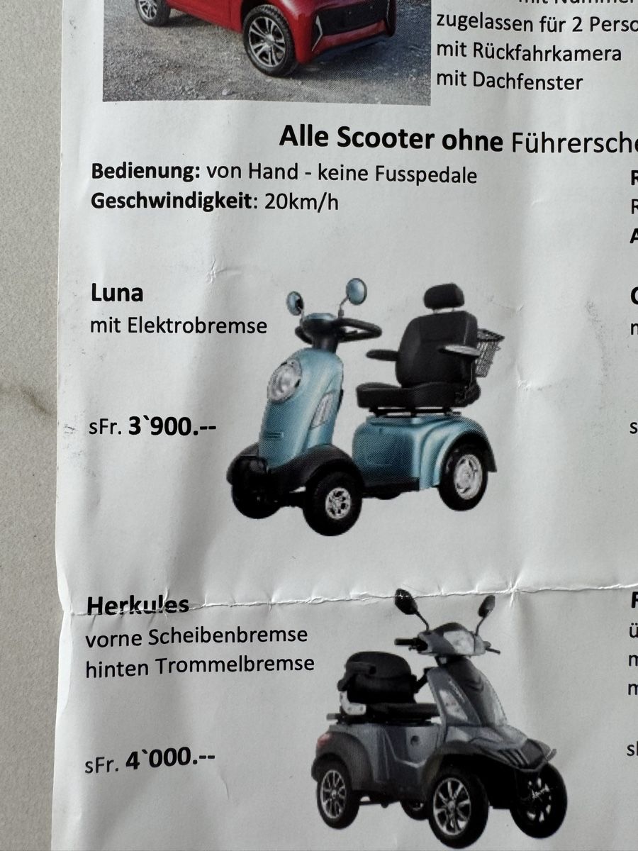 Veicoli elettrici: Guterhaltenes Elektromobil – Usato da Arbon venduto da jur_n57m 4
