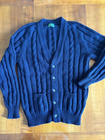 Cardigan 100% cashmere Made in Scotland L - Exc. Etat