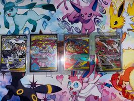 4 ASC Mega EX cards new nm ! in english in sleeves&toploader