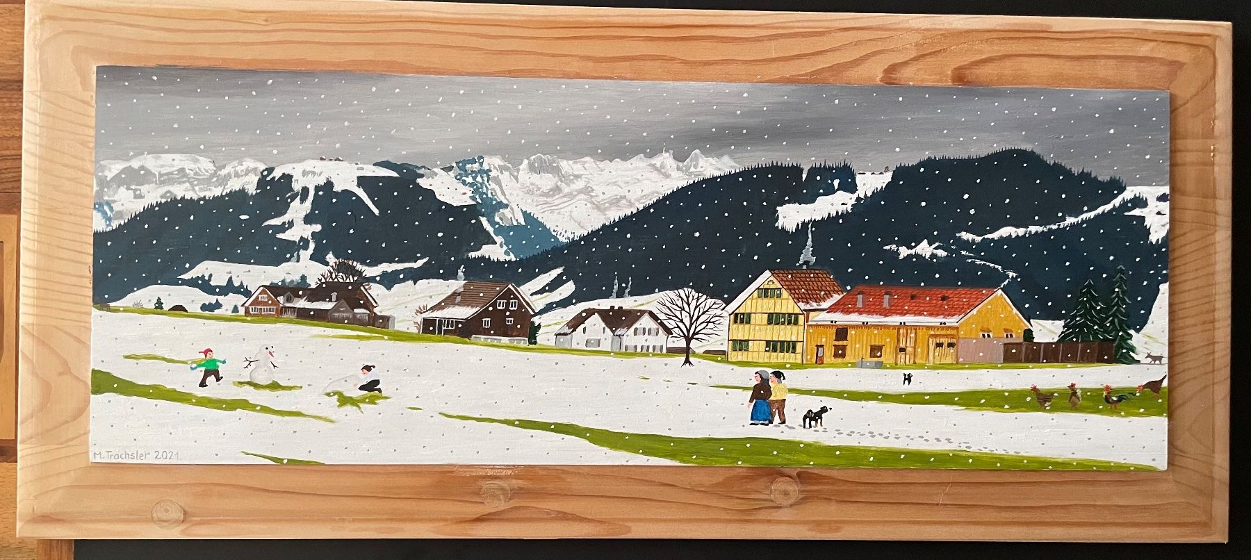 Dipinti: Oberhalb Greben Appenzeller Malerei – Usato da Appenzell Steinegg venduto da trachsler1978