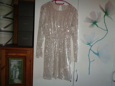 *** besonderes Kleid *** / mit Silber Glitzer Pailletten