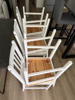 6 Esszimmerstühle weiss Holz (Ikea; Stefan)